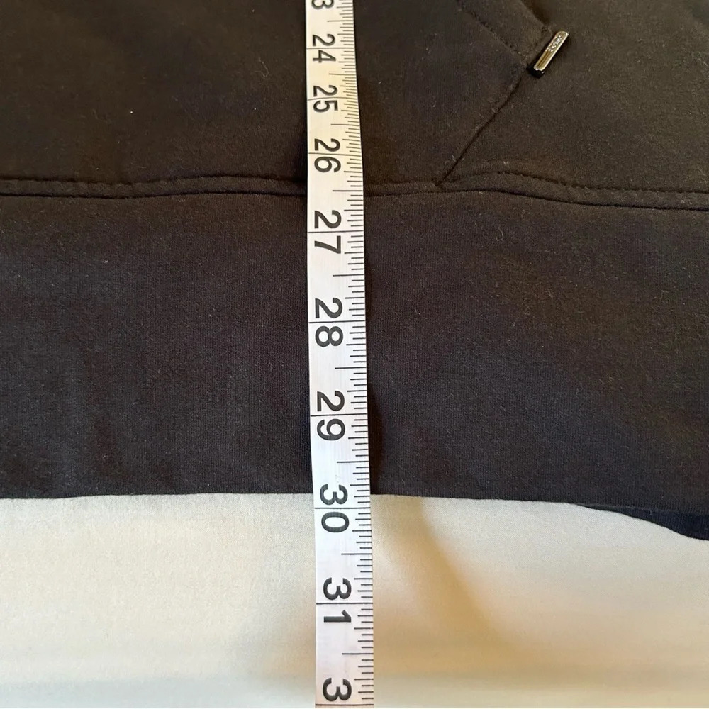 Polo Ralph Lauren Women’s Med Black Side Zip Pullover Longline Hoodie - Picture 13 of 13